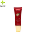 Tubo de empacotamento cosmético do creme do vermelho do vermelho 35ml feito sob encomenda com impressão da tela